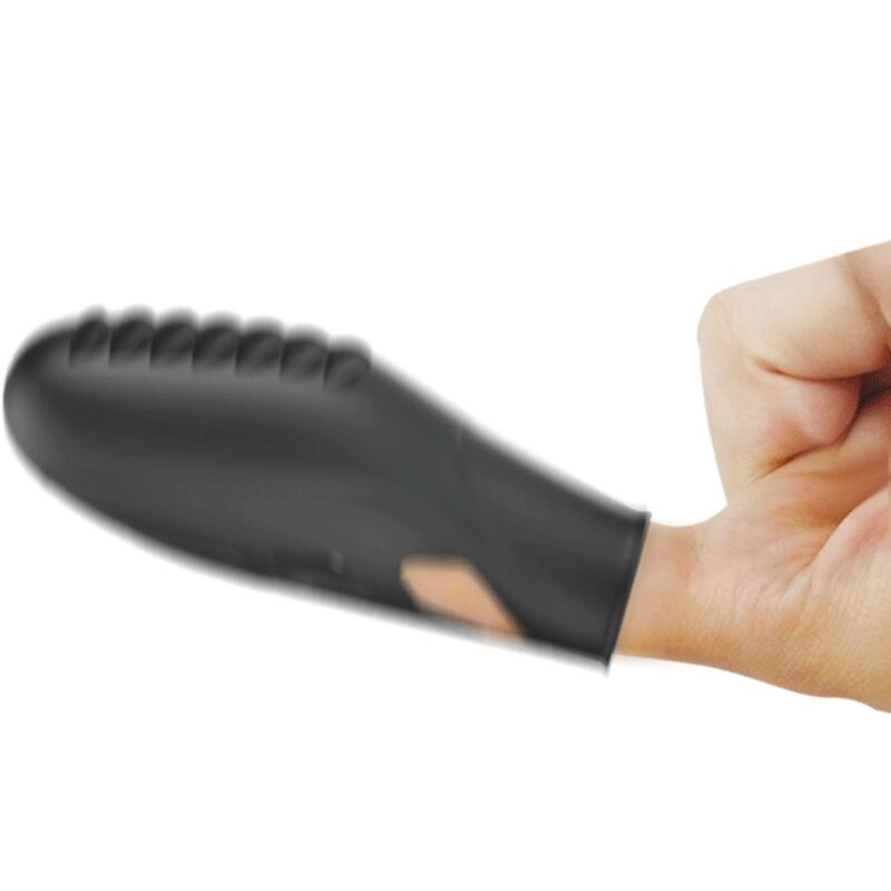 PRETTY LOVE - Gilo Silicone Finger Vibrator Zwart