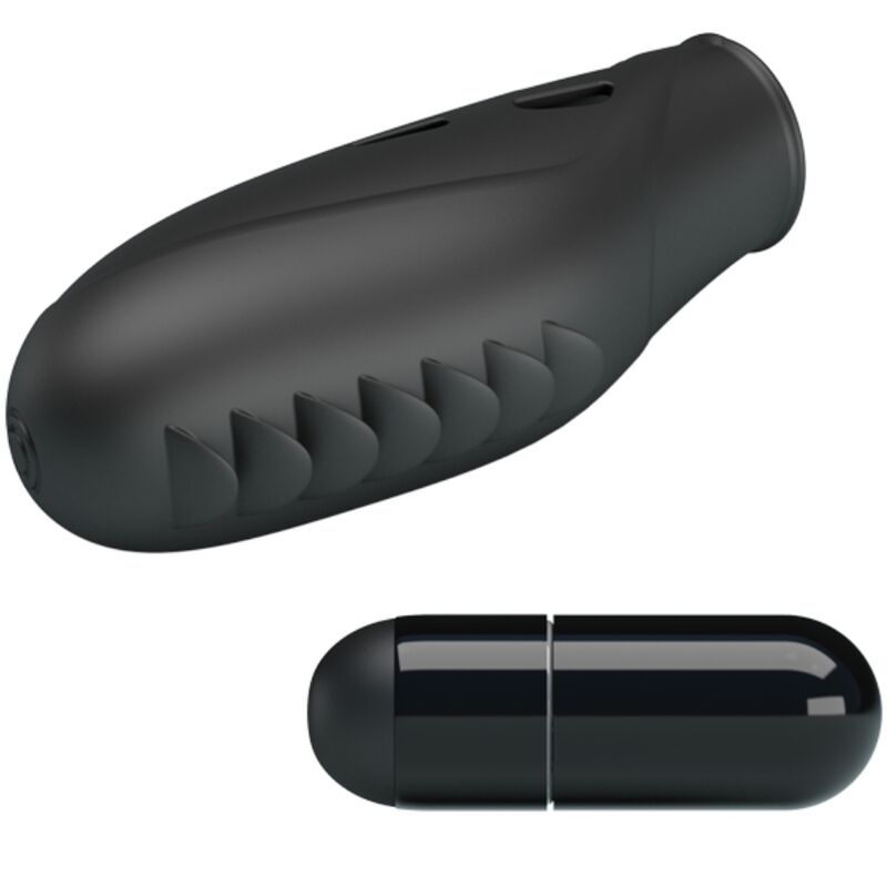 PRETTY LOVE - Gilo Silicone Finger Vibrator Zwart