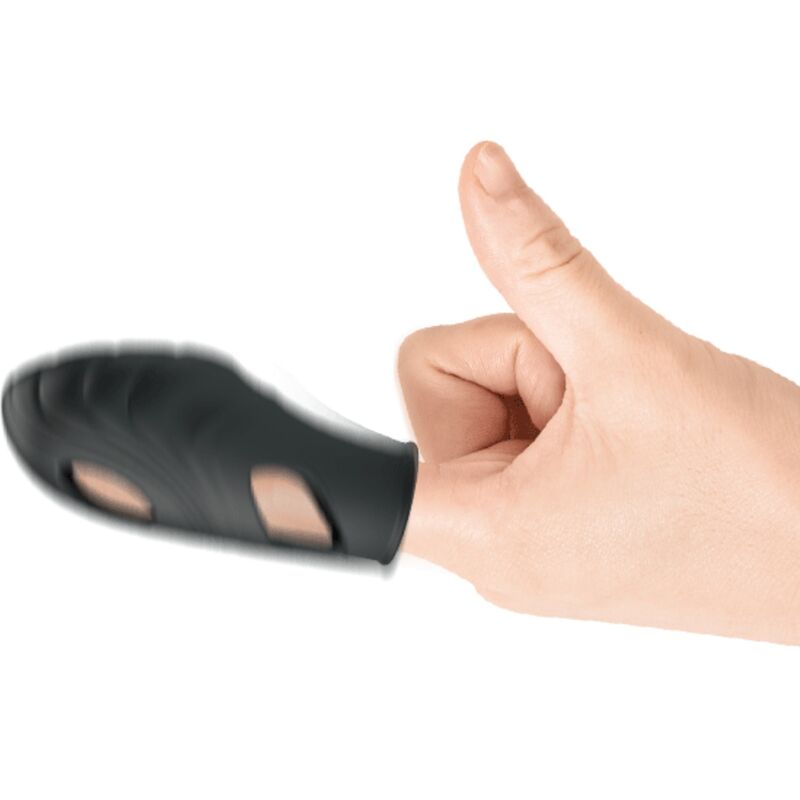 PRETTY LOVE - Lich Silicone Finger Vibrator Black