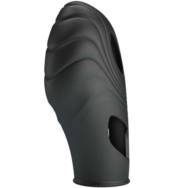 PRETTY LOVE - Lich Silicone Finger Vibrator Black