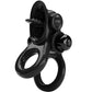 PRETTY LOVE - Passionate Ring Double Vibrating Ring + Clitoris Stimulator Zwart