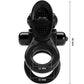 PRETTY LOVE - Passionate Ring Double Vibrating Ring + Clitoris Stimulator Zwart