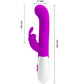PRETTY LOVE - Centaur Vibrator Rabbit 30 Vibration Modes Purple