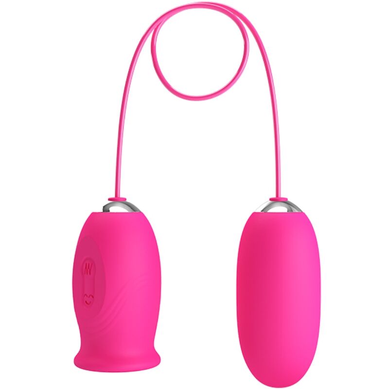 PRETTY LOVE - Daisy Vibrating Egg + Clitoris Stimulating Tongue Pink
