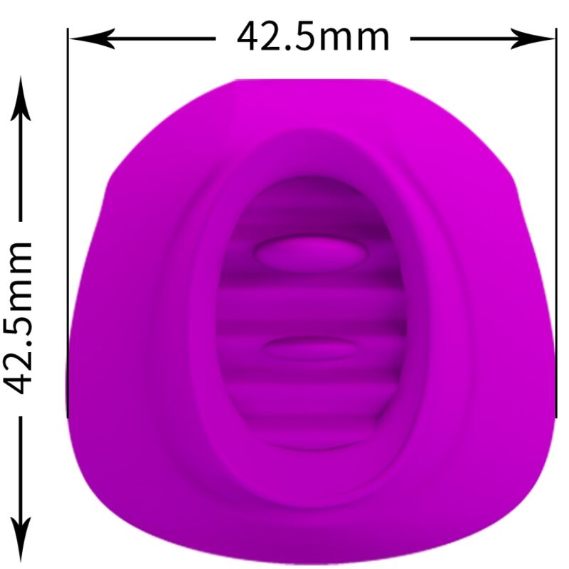 PRETTY LOVE - Estelle Tongue Clitoris Stimulator 12 Vibrations Purple