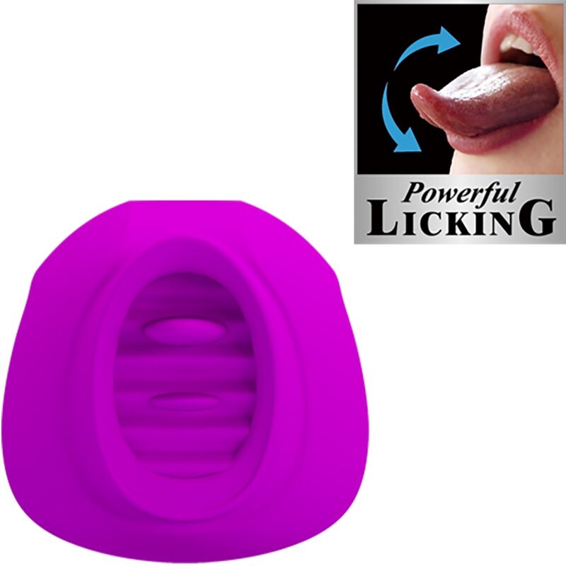 PRETTY LOVE - Estelle Tongue Clitoris Stimulator 12 Vibrations Purple
