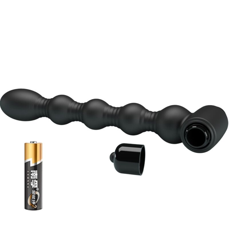 PRETTY LOVE - Lynn Silicone Anal Plug 10 Vibrations Black