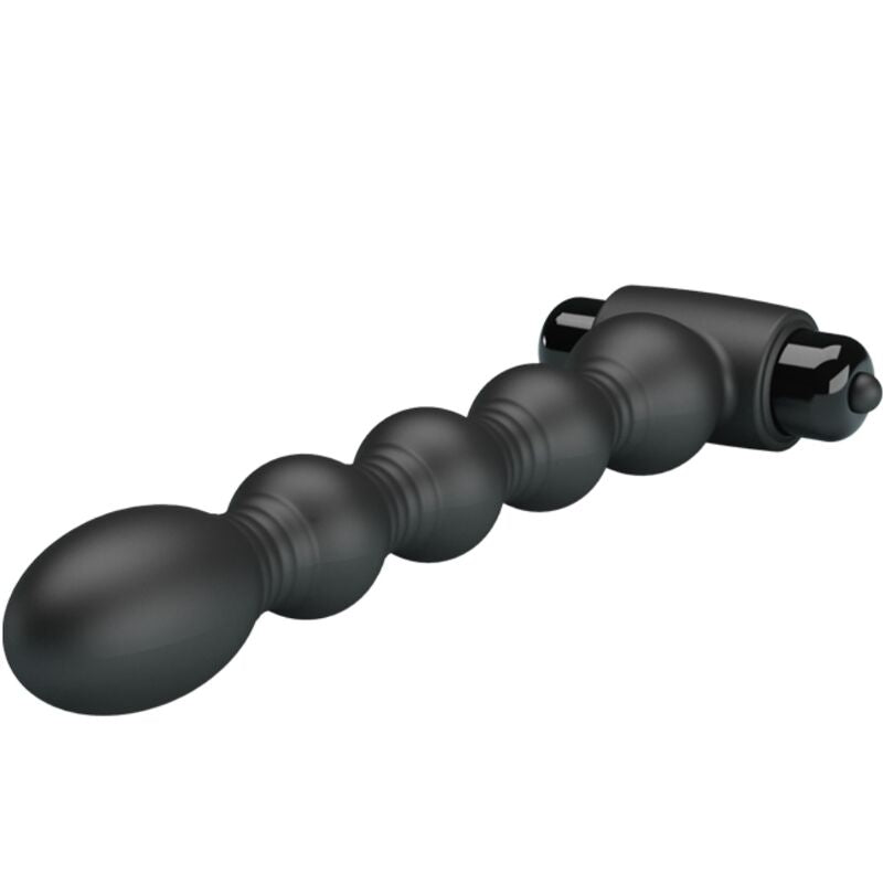 PRETTY LOVE - Lynn Silicone Anal Plug 10 Vibrations Black