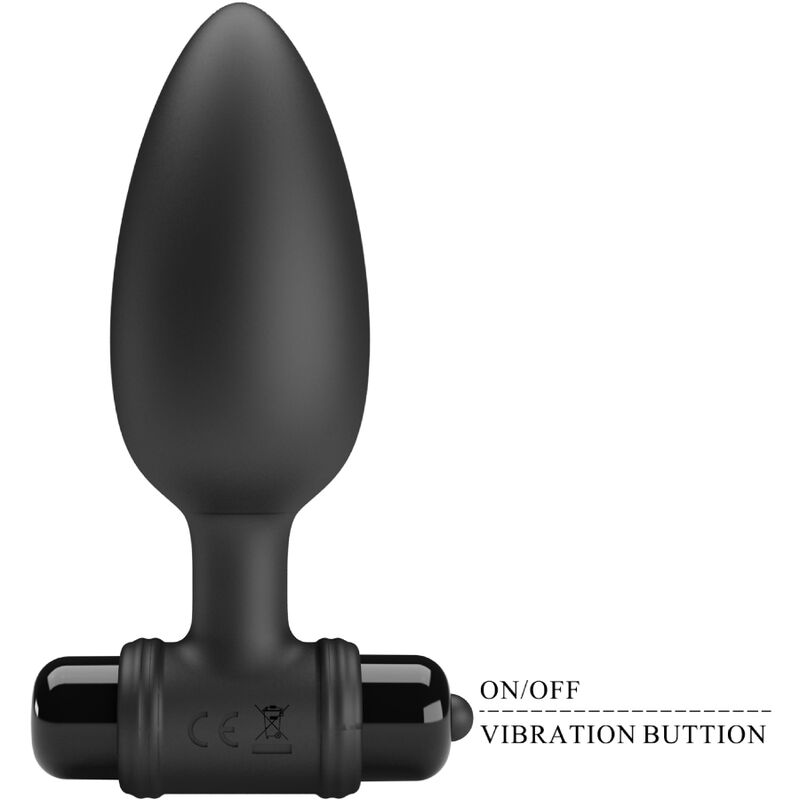 PRETTY LOVE - Vibra Butt Plug 2 Anal Plug 10 Vibrations Black
