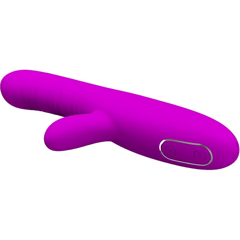 PRETTY LOVE - Angelique Multifunction Vibrator + Clitoris Stimulator Purple
