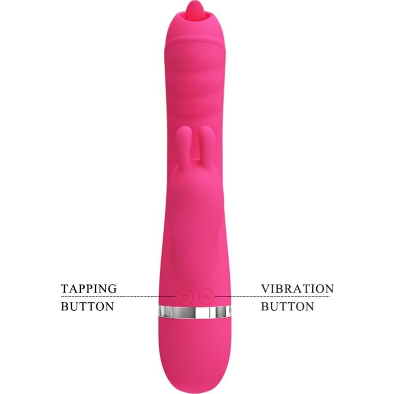 PRETTY LOVE - Phoenix Multifunction Rabbit Vibrator Pink