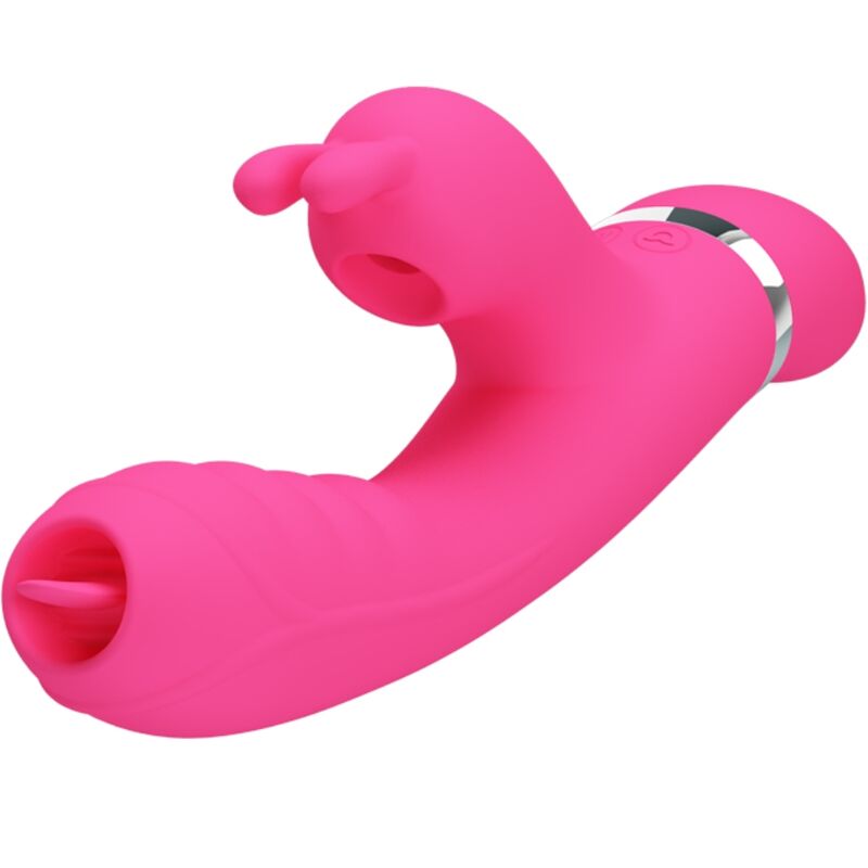PRETTY LOVE - Phoenix Multifunction Rabbit Vibrator Pink
