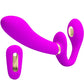 PRETTY LOVE - Thunderbird Double Strap-On Vibrator Afstandsbediening Paars