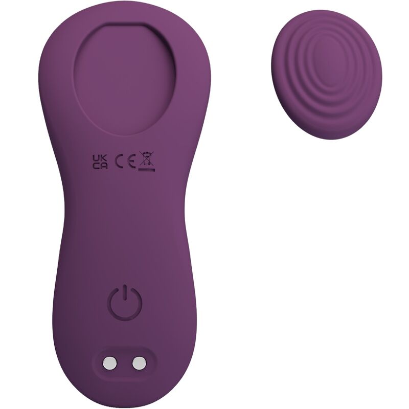 PRETTY LOVE - Mane Lay On Clitoris Massager 10 Vibrations Remote Control Purple