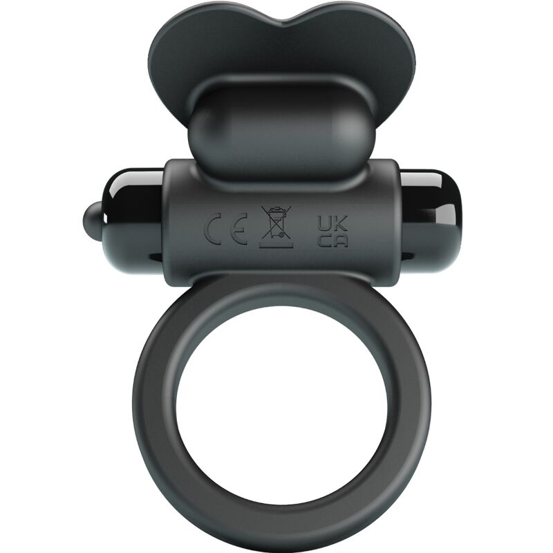 PRETTY LOVE - Debonaire Vibrating Ring Rabbit 10 Vibrations Black