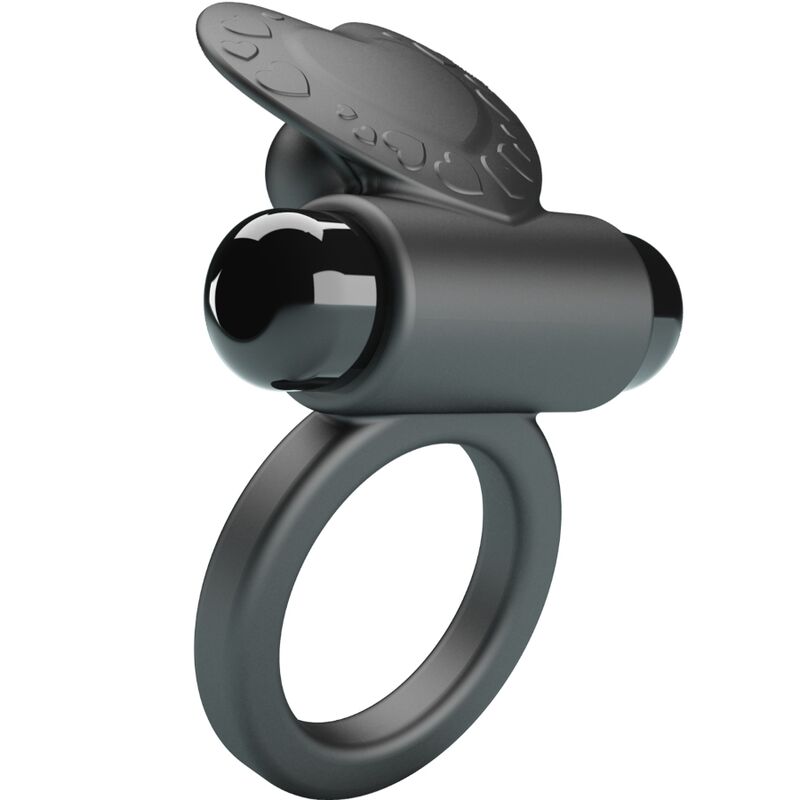 PRETTY LOVE - Debonaire Vibrating Ring Rabbit 10 Vibrations Black