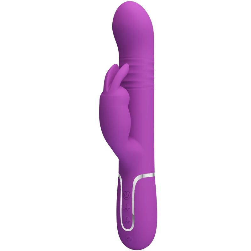 PRETTY LOVE - Coale 4 In 1 Multifunction Rabbit Vibrator  Paars