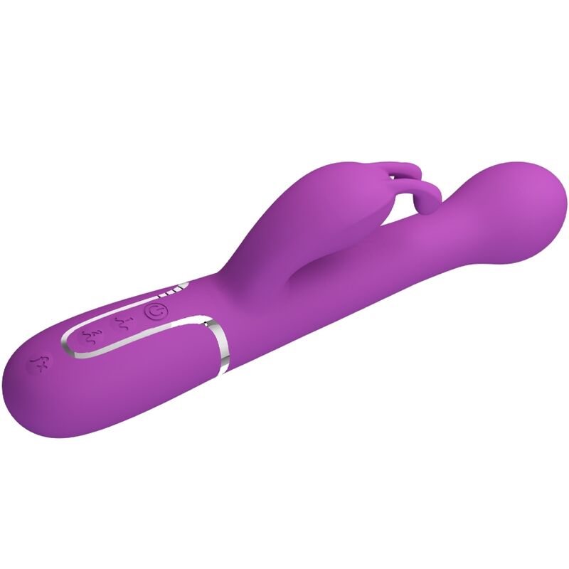 PRETTY LOVE - Dejon 3 In 1 Multifunction Rabbit Vibrator  Purple