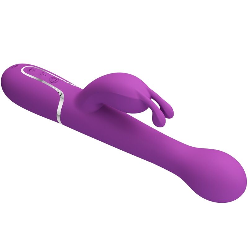 PRETTY LOVE - Dejon 3 In 1 Multifunction Rabbit Vibrator  Purple