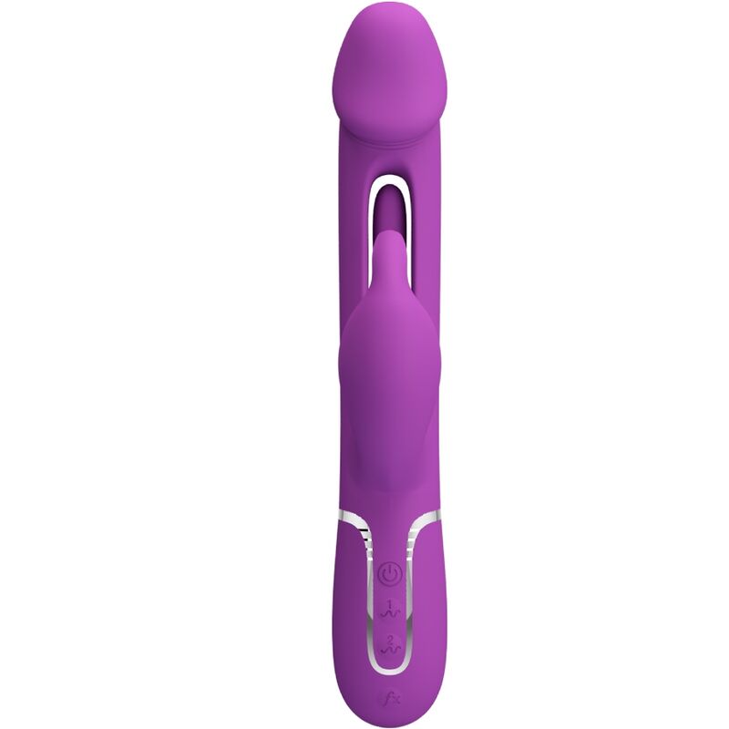 PRETTY LOVE - Kampas 3 In 1 Multifunction Rabbit Vibrator  Paars