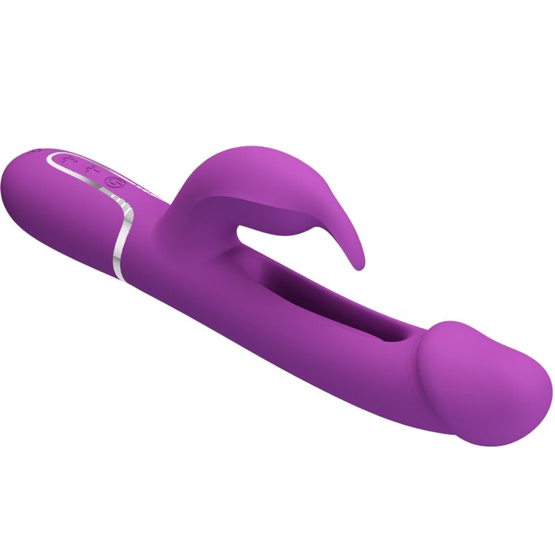 PRETTY LOVE - Kampas 3 In 1 Multifunction Rabbit Vibrator  Paars