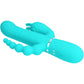 PRETTY LOVE - Cammy 4 In 1 Multifunction Tripple Rabbit Vibrator  Blue