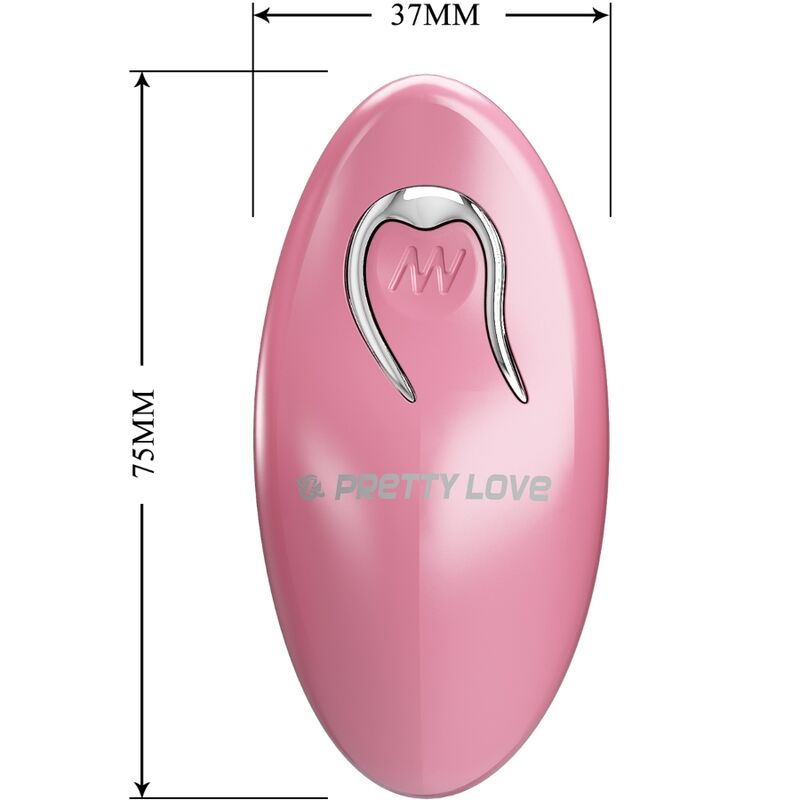 PRETTY LOVE - Cailey Nipple Clamps 10 Vibrations Afstandsbediening Roze
