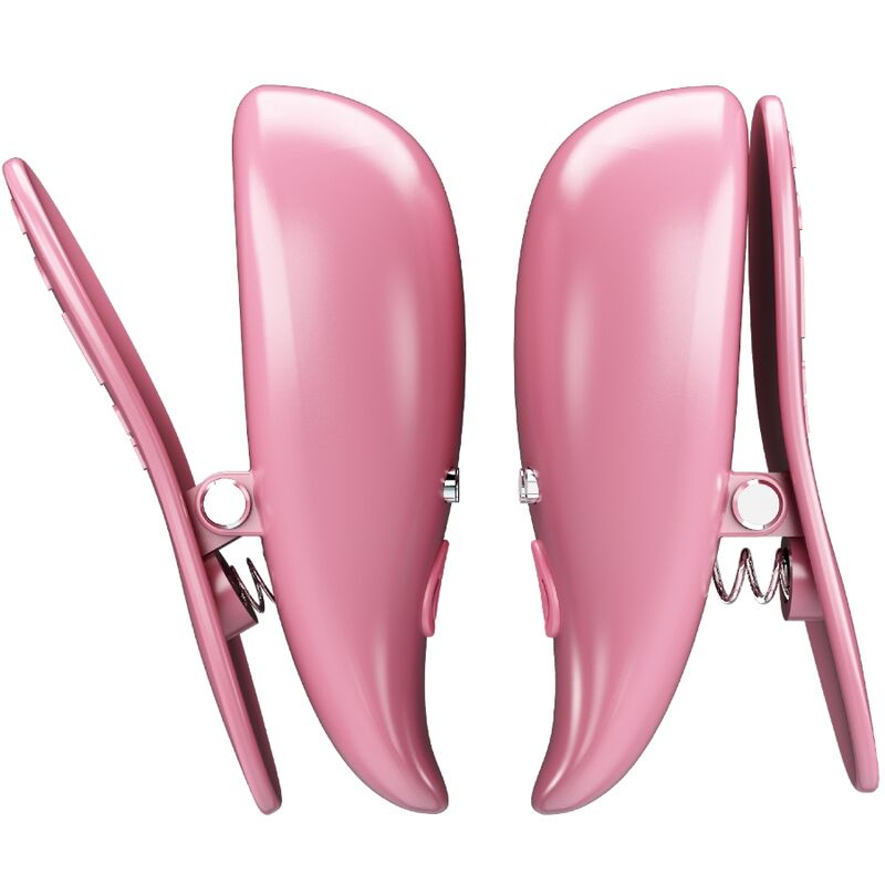 PRETTY LOVE - Cailey Nipple Clamps 10 Vibrations Afstandsbediening Roze