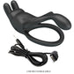 PRETTY LOVE - Seth Double Vibrating Ring Rabbit 7 Vibrations Black
