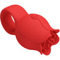 PRETTY LOVE - Jae Rose Shaped Finger Vibrator 10 Vibrations Red