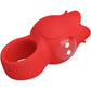 PRETTY LOVE - Jae Rose Shaped Finger Vibrator 10 Vibrations Red