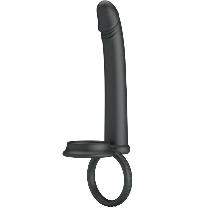 PRETTY LOVE - Dillion Double Penetration Double Cock Ring Black