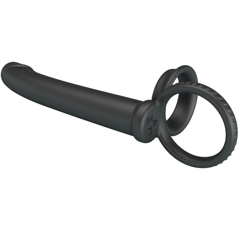 PRETTY LOVE - Dillion Double Penetration Double Cock Ring Black