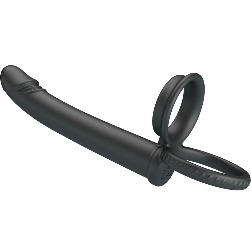 PRETTY LOVE - Dillion Double Penetration Double Cock Ring Black