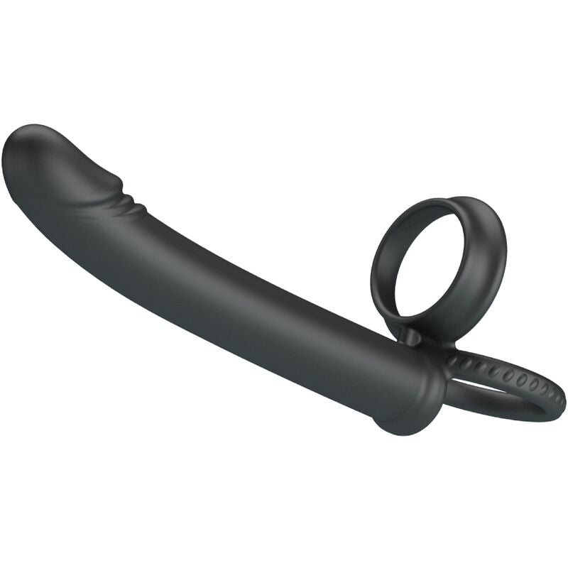 PRETTY LOVE - Dillion Double Penetration Double Cock Ring Black