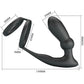 PRETTY LOVE - Emoni Penis Ring + Anal Plug 12 Vibrations Black