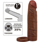 PRETTY LOVE - Kaile Penis Sleeve With 2.5 Cm Extension Mulatto
