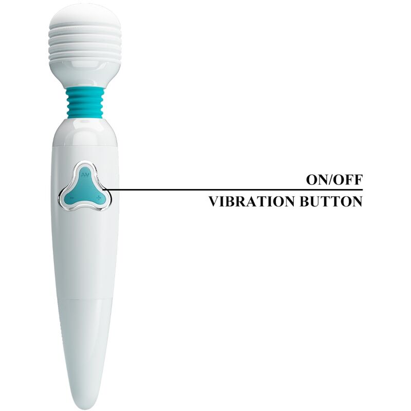PRETTY LOVE - Cloud Wand Vibrator  7 Vibrations White