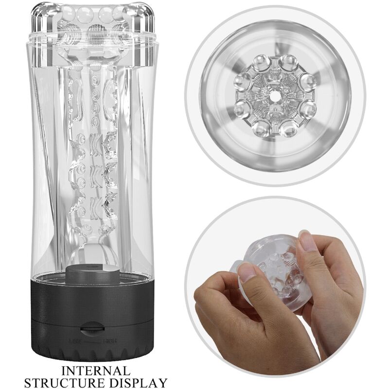 PRETTY LOVE - Tamara Male Masturbator Multi-Speed Vibrator Black