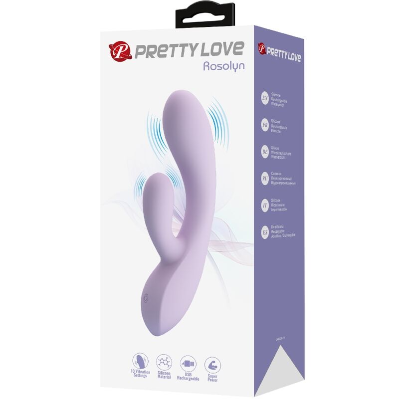 PRETTY LOVE - Rosolyn Rabbit Vibrator 10 Vibrations Paars