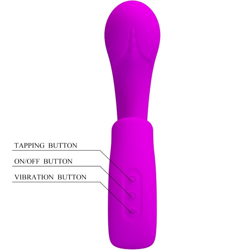 PRETTY LOVE - Sibel Sibel G-Spot Vibrator + Clitoris Stimulator 10 Vibrations Paars
