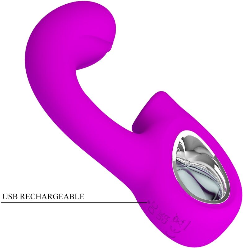 PRETTY LOVE - Sibel Sibel G-Spot Vibrator + Clitoris Stimulator 10 Vibrations Paars