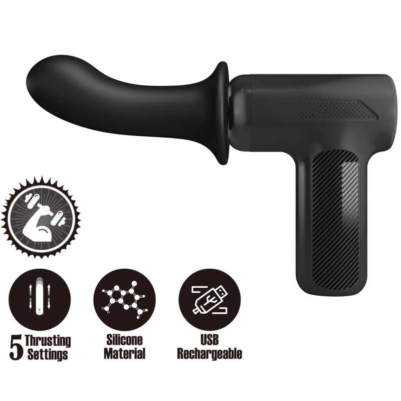 PRETTY LOVE - Dj Doctor Massager 5 Settings Zwart