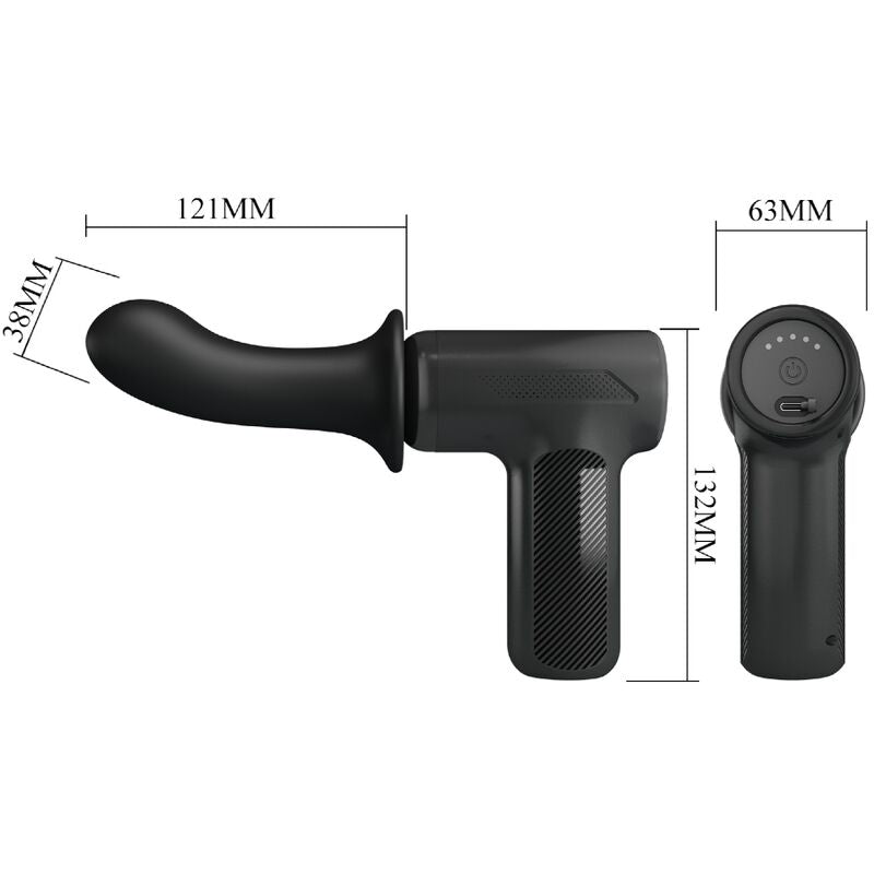 PRETTY LOVE - Dj Doctor Massager 5 Settings Zwart