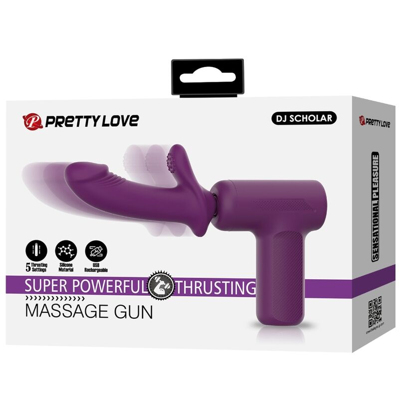 PRETTY LOVE - Dj Scholar Massager 5 Settings Purple
