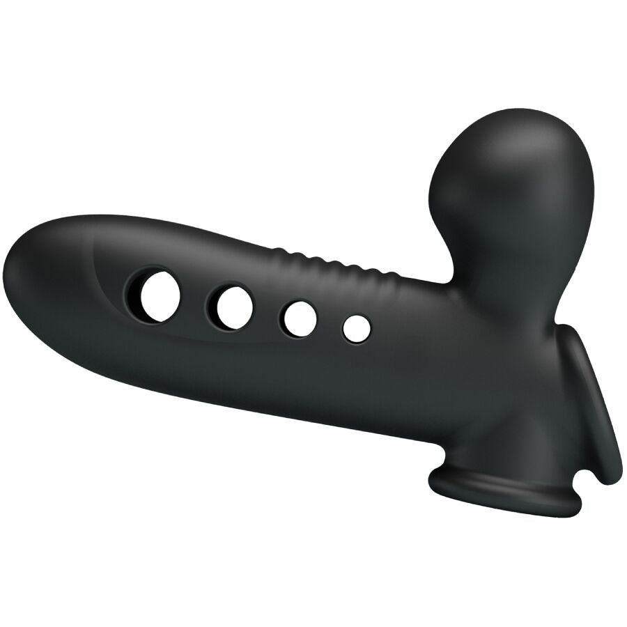 PRETTY LOVE - Crane Penis Sleeve With Airbag Black