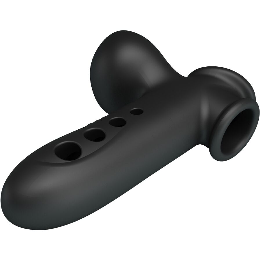 PRETTY LOVE - Crane Penis Sleeve With Airbag Black
