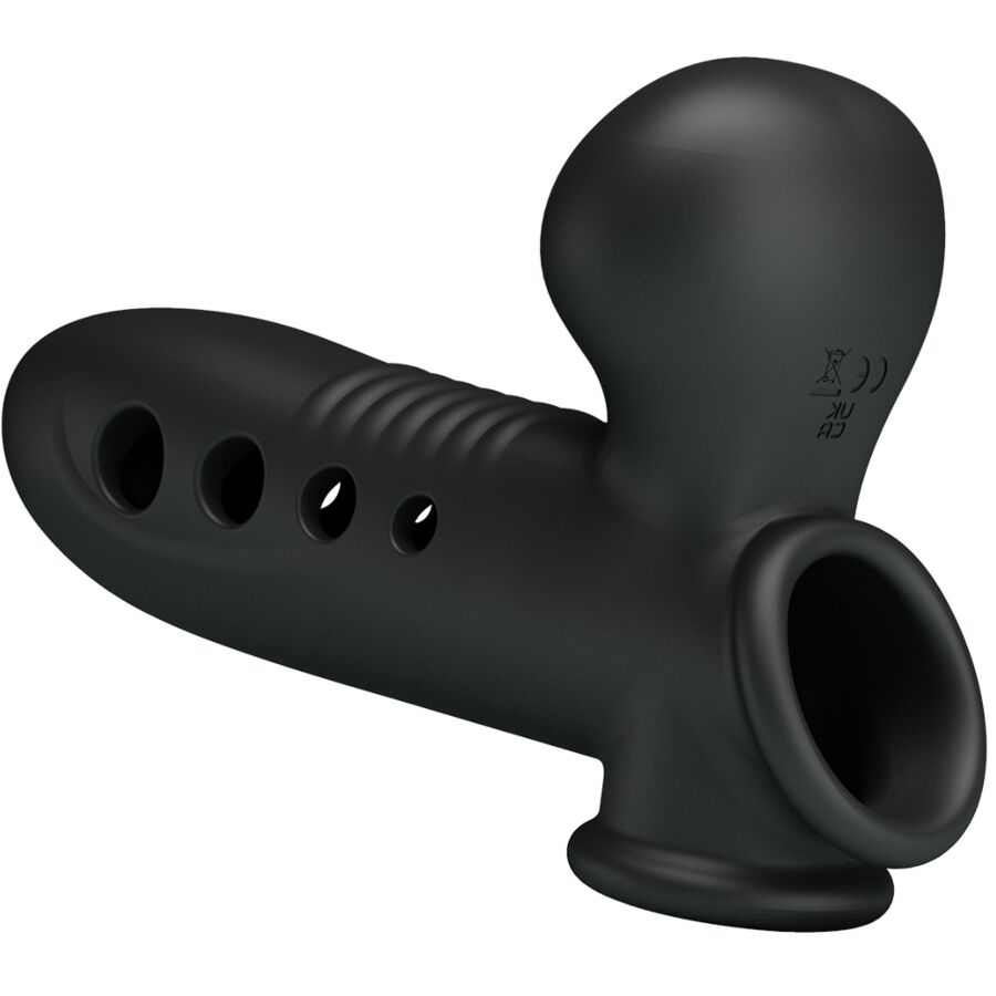 PRETTY LOVE - Crane Penis Sleeve With Airbag Black