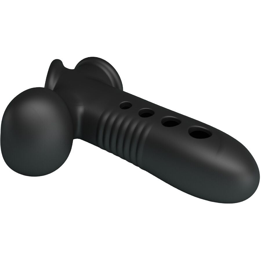 PRETTY LOVE - Crane Penis Sleeve With Airbag Black