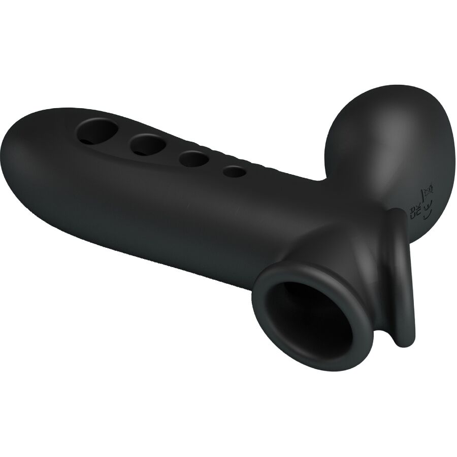 PRETTY LOVE - Crane Penis Sleeve With Airbag Black